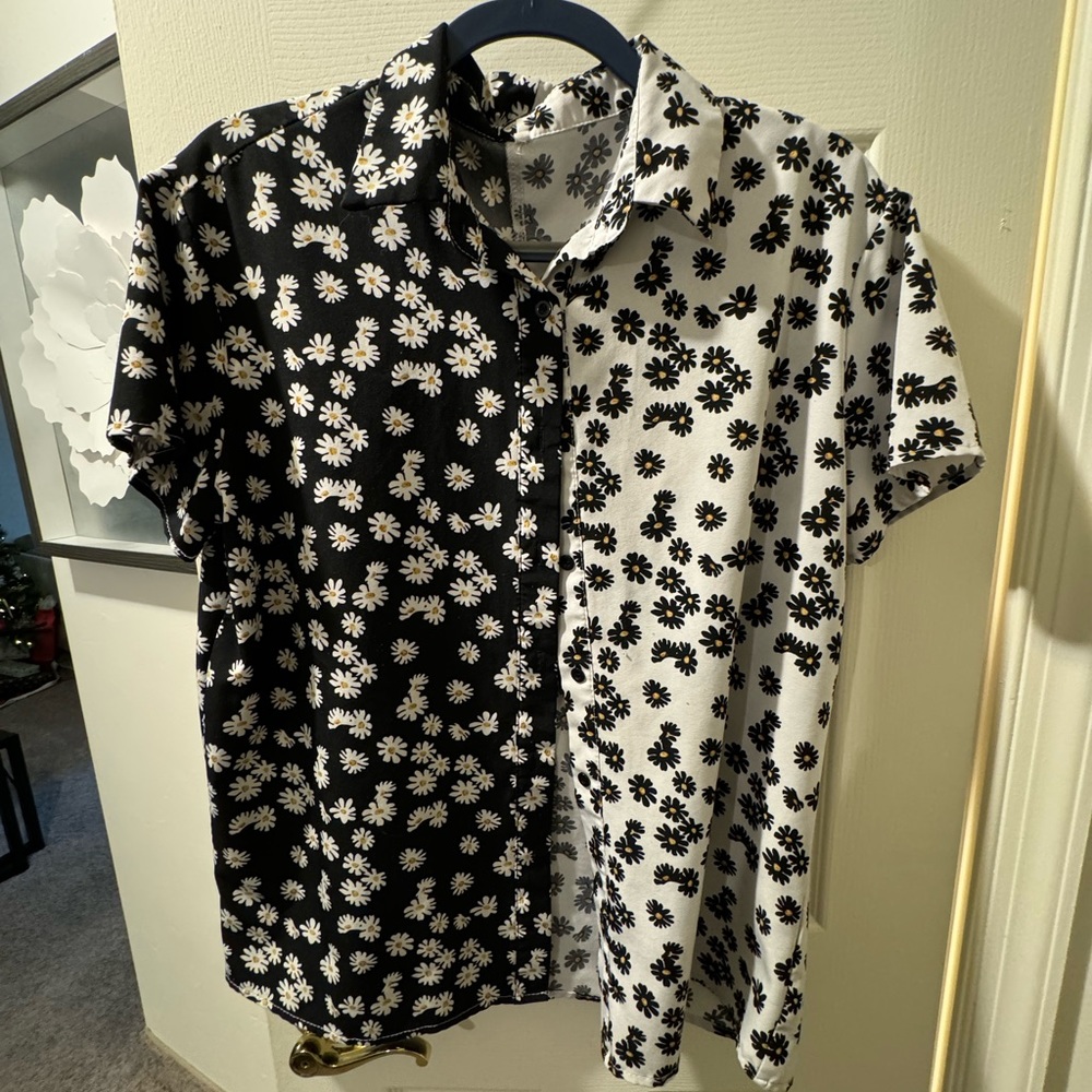 Lightweight pattern button down
